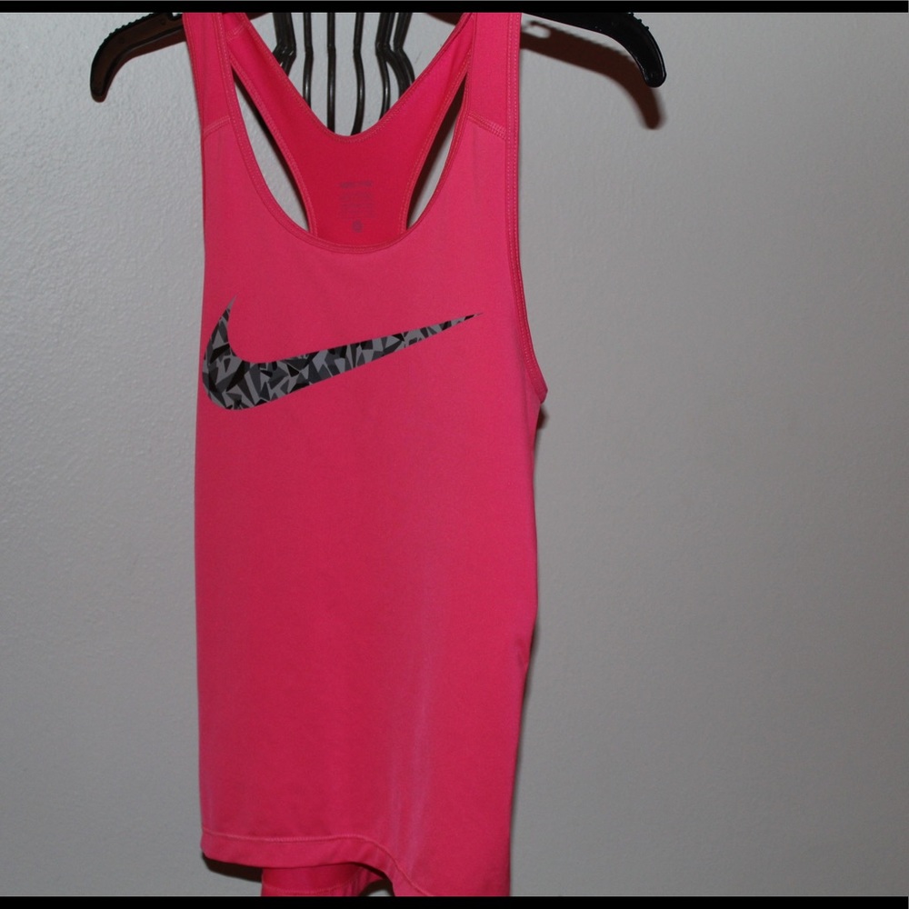 Pink Nike Pro tank top